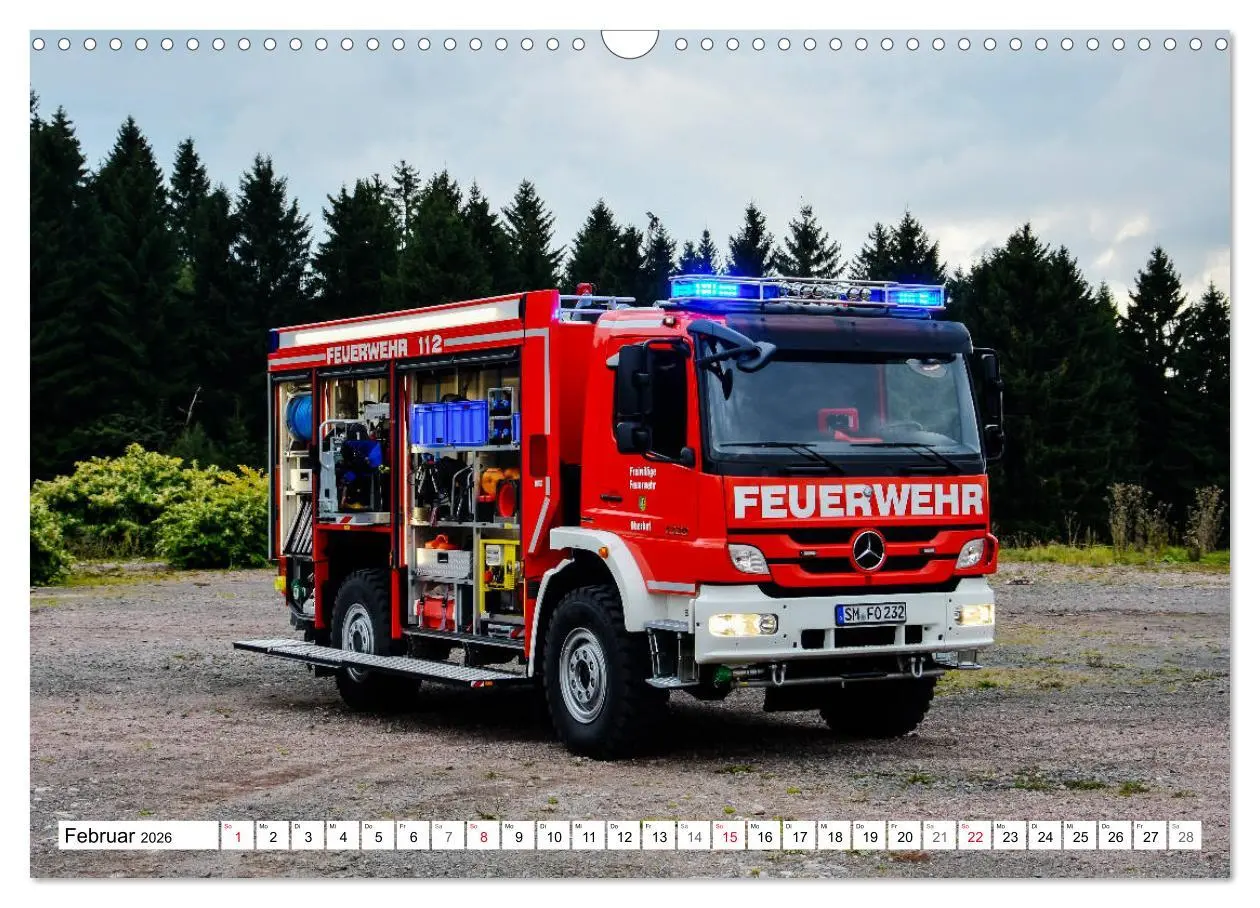 Bild: 9783457839751 | Feuerwehrfahrzeuge (Wandkalender 2026 DIN A3 quer), CALVENDO...