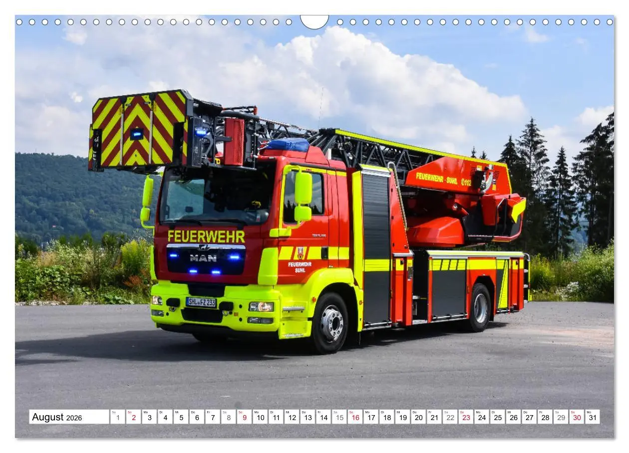 Bild: 9783457839751 | Feuerwehrfahrzeuge (Wandkalender 2026 DIN A3 quer), CALVENDO...