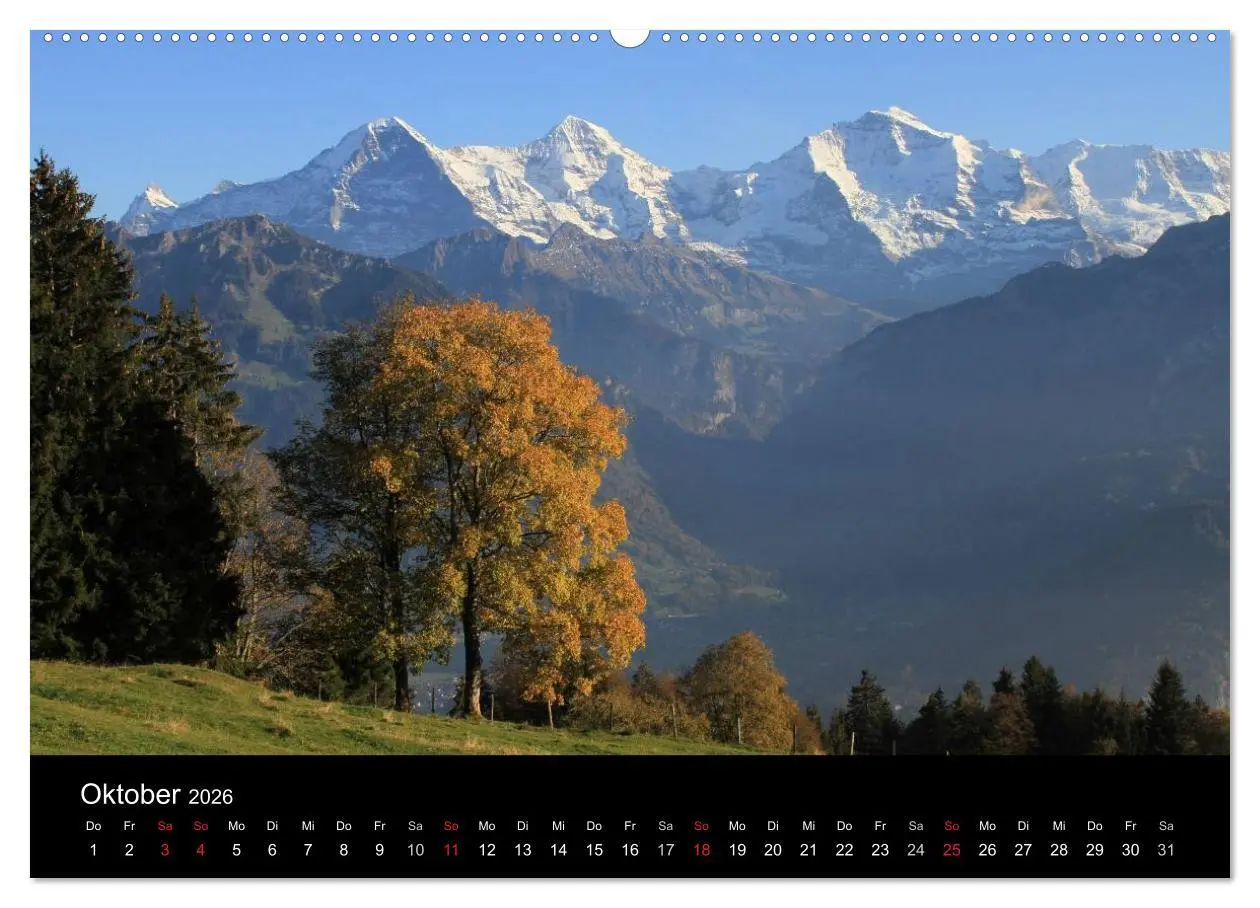 Bild: 9783516169751 | Berner Oberland (Wandkalender 2026 DIN A2 quer), CALVENDO...