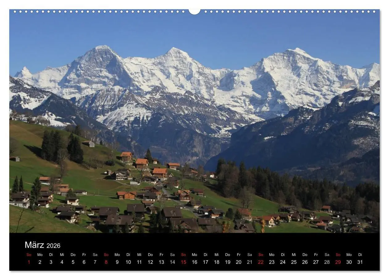 Bild: 9783516169751 | Berner Oberland (Wandkalender 2026 DIN A2 quer), CALVENDO...