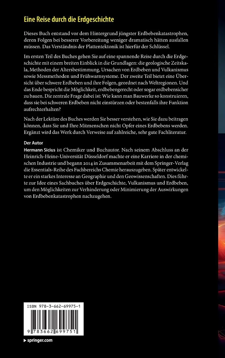 Rückseite: 9783662699751 | Eine Reise durch die Erdgeschichte | Hermann Sicius | Buch | vi | 2025