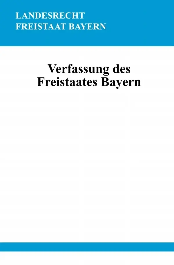 Cover: 9783754909751 | Verfassung des Freistaates Bayern | Ronny Studier | Taschenbuch | 2021