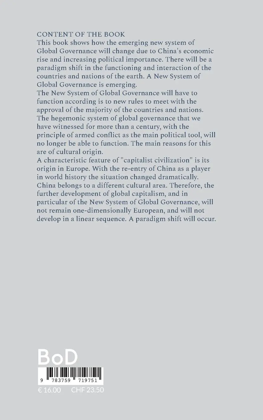 Rückseite: 9783759719751 | The New System of Global Governance | The ongoing Paradigm Shift