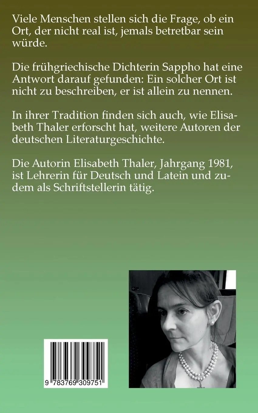 Rückseite: 9783769309751 | Wisse das Bild | Elisabeth Thaler | Taschenbuch | Paperback | 66 S.