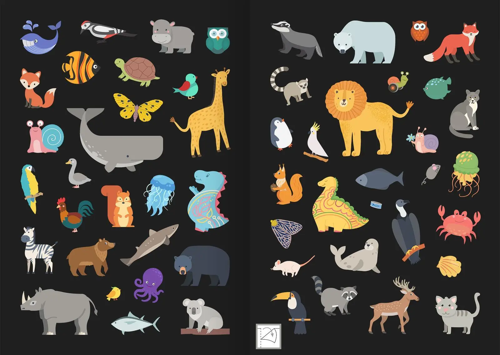 Bild: 4014489129851 | Leucht-Sticker - Tiere | 200 Sticker leuchten in der Nacht! | 16 S.
