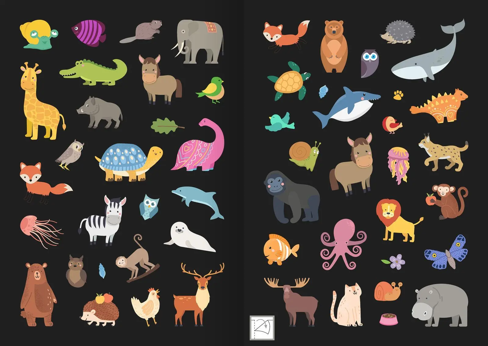 Bild: 4014489129851 | Leucht-Sticker - Tiere | 200 Sticker leuchten in der Nacht! | 16 S.