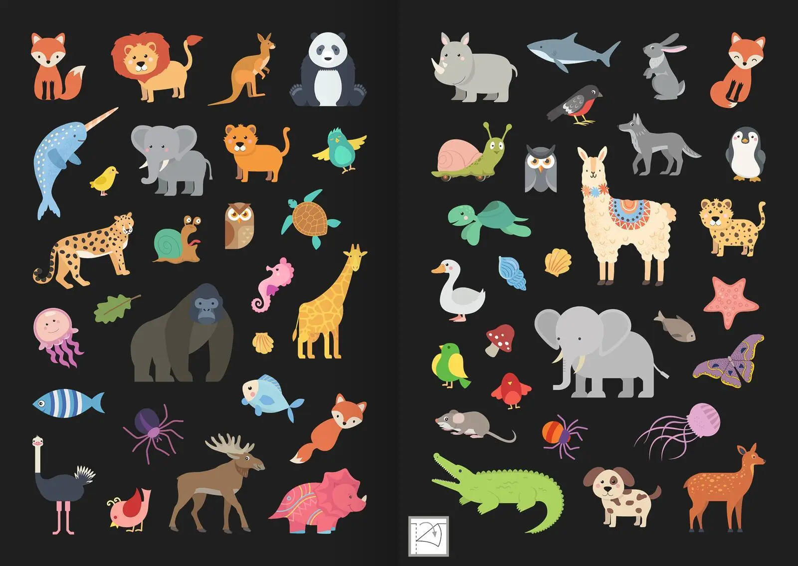 Bild: 4014489129851 | Leucht-Sticker - Tiere | 200 Sticker leuchten in der Nacht! | 16 S.