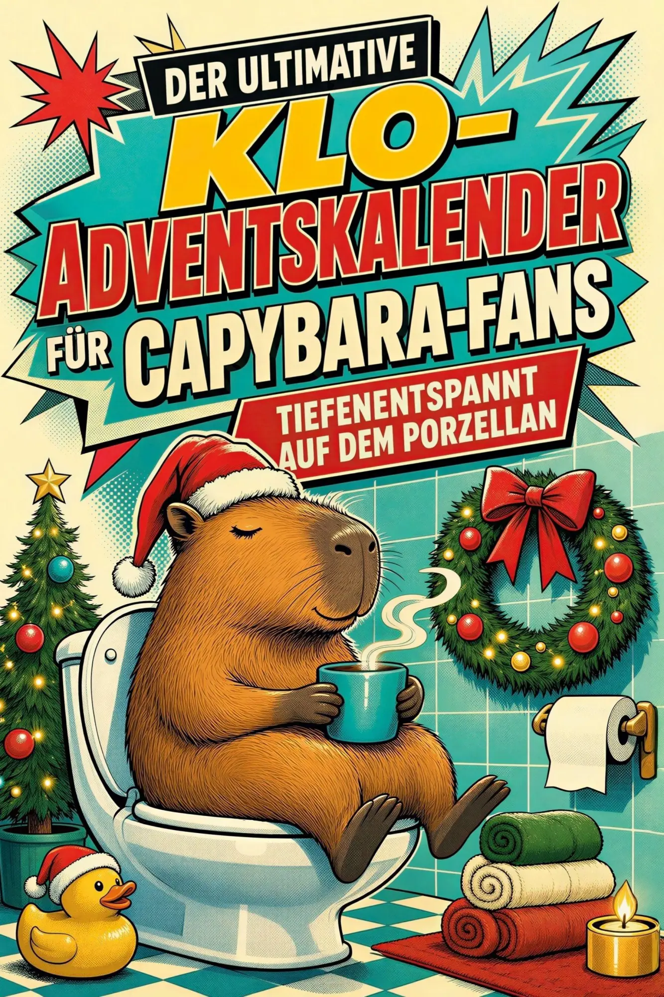 Cover: 9783696109851 | Der ultimative Klo-Adventskalender für Capybara-Fans | Jakob Schmidt