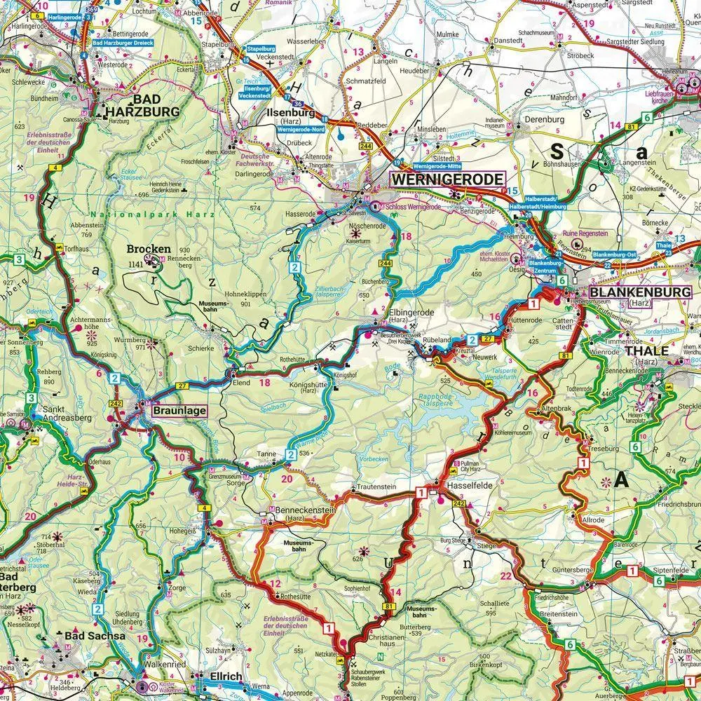 Bild: 9783707919851 | Harz, Motorradkarte 1:150.000, freytag &amp; berndt | Freytag &amp; Berndt