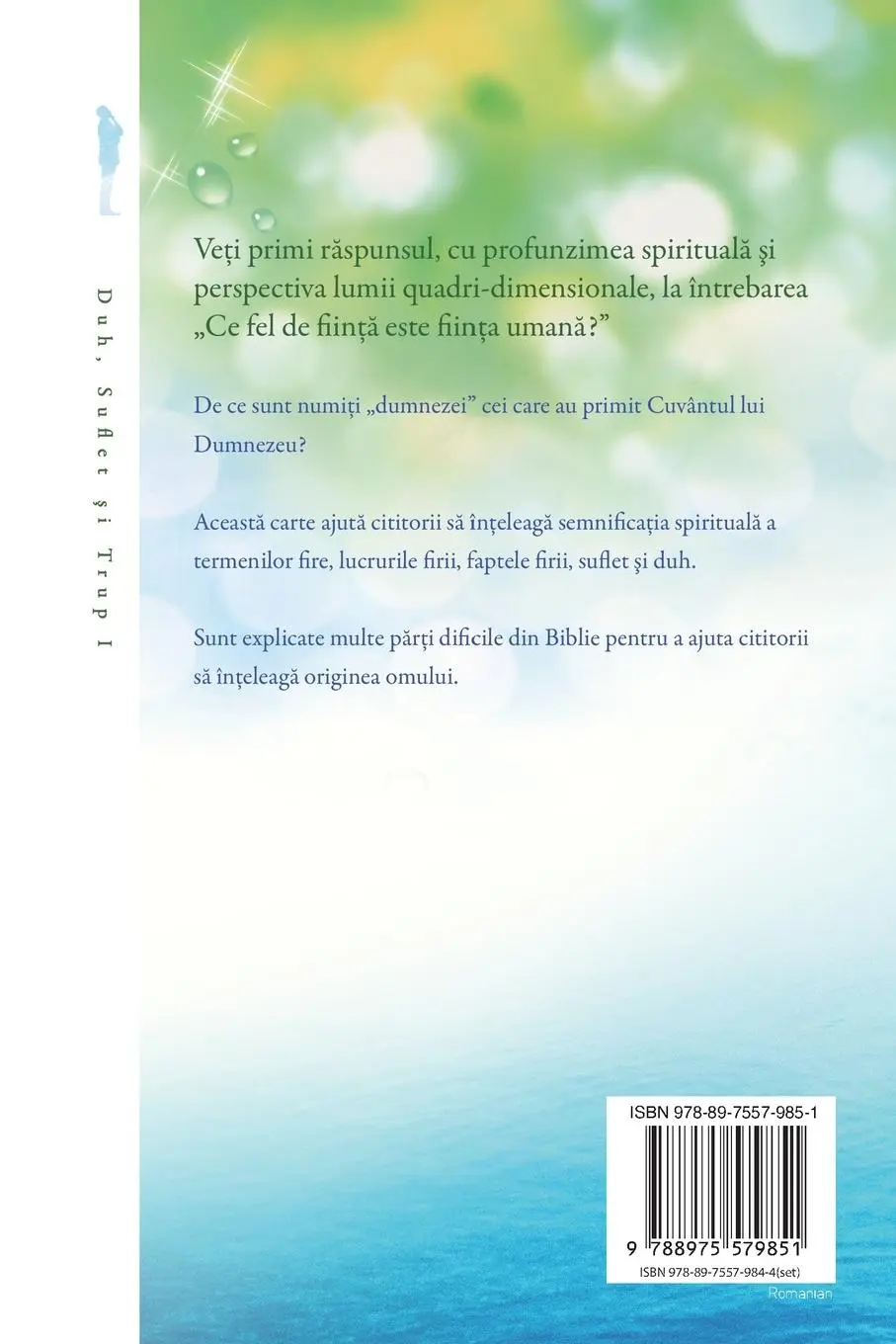 Rückseite: 9788975579851 | Duh, Suflet ¿i Trup I | Spirit, Soul and Body ¿ (Romanian) | Lee