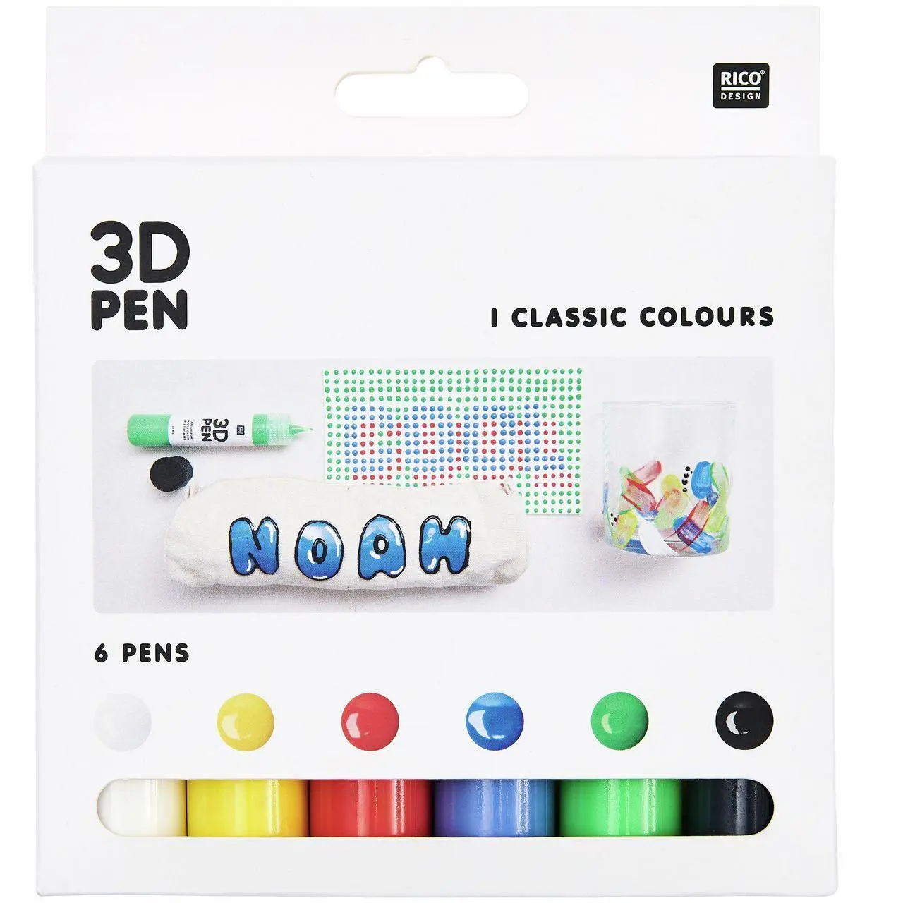 3D Pen - Set Klassik, 6 x 27ml