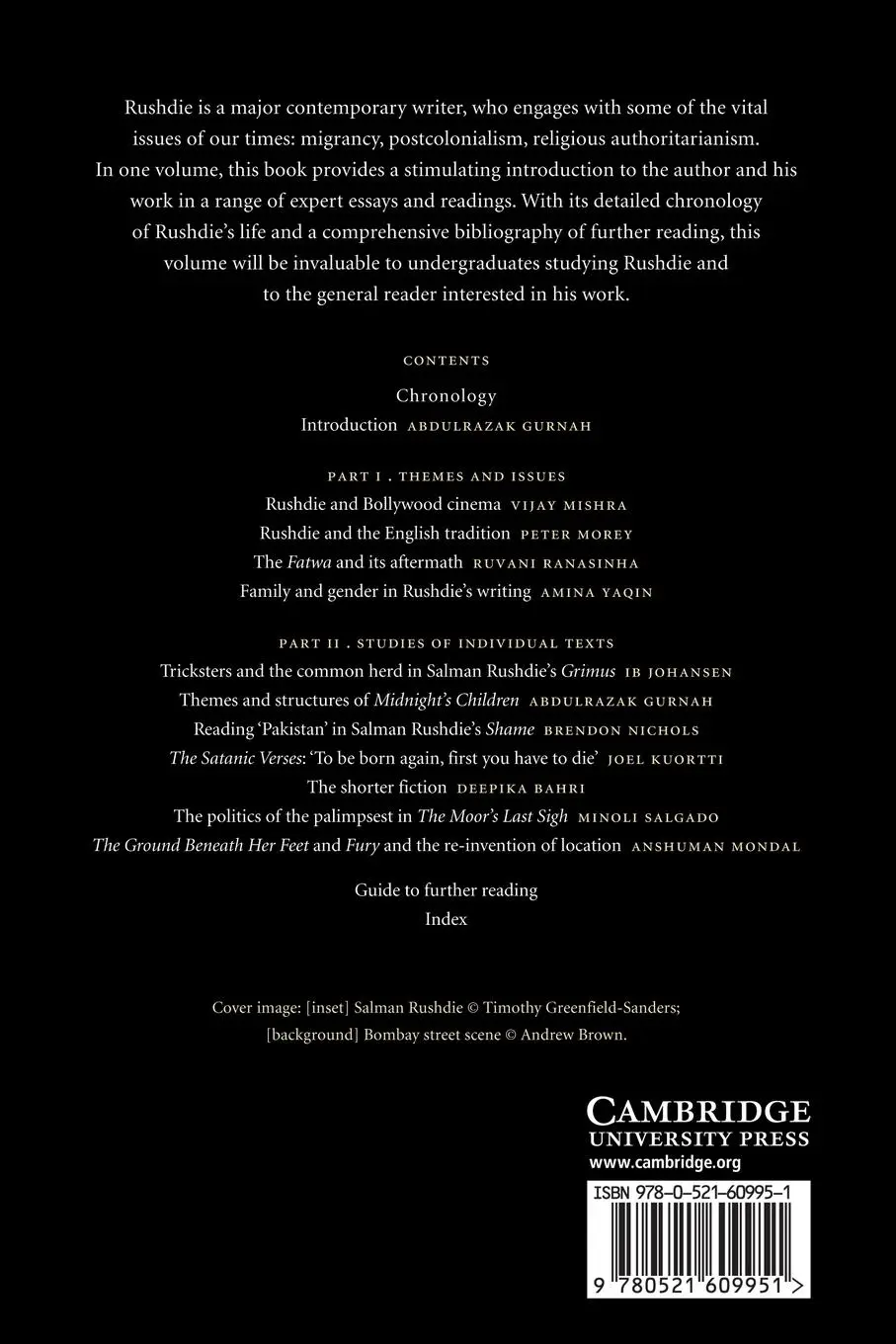 Rückseite: 9780521609951 | The Cambridge Companion to Salman Rushdie | Abdulrazak Gurnah | Buch