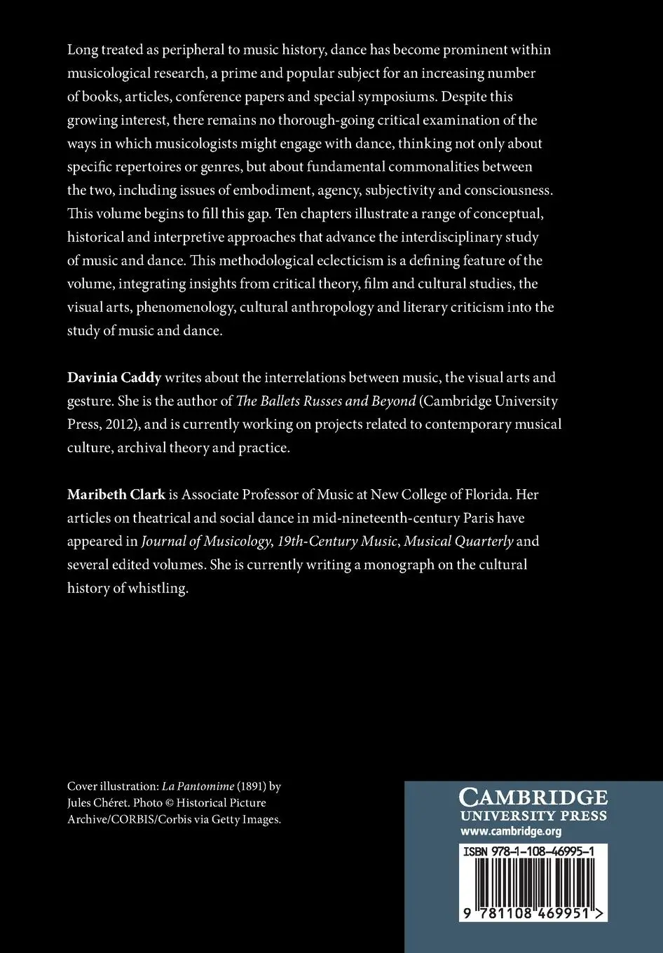 Rückseite: 9781108469951 | Musicology and Dance | Davinia Caddy (u. a.) | Taschenbuch | Buch