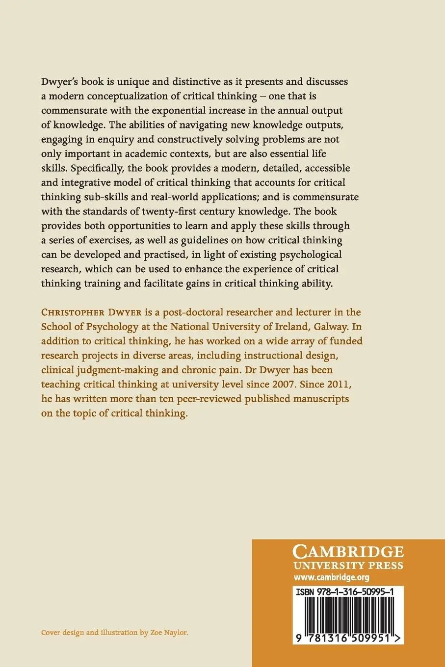 Rückseite: 9781316509951 | Critical Thinking | Christopher P. Dwyer | Taschenbuch | Englisch