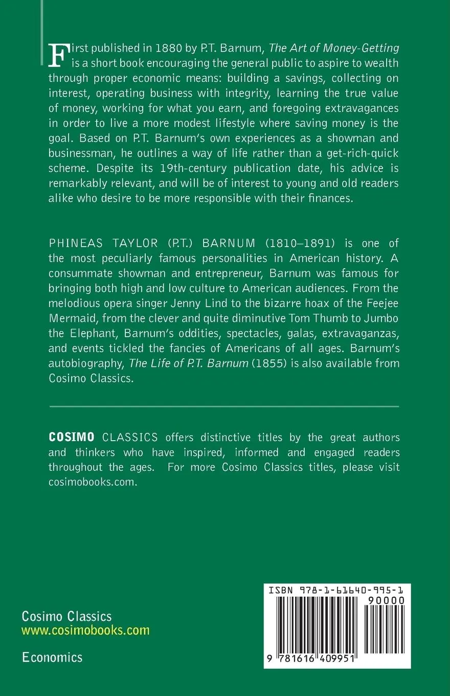 Rückseite: 9781616409951 | The Art of Money-Getting | Golden Rules for Making Money | P T Barnum