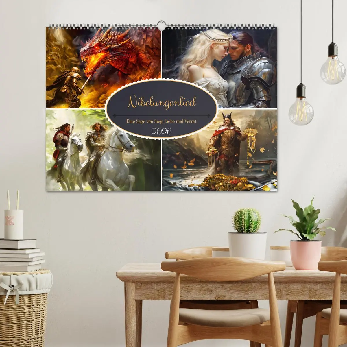 Bild: 9783457509951 | Nibelungenlied - Eine Sage von Sieg, Liebe und Verrat (Wandkalender...