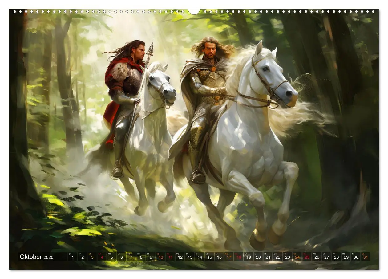 Bild: 9783457509951 | Nibelungenlied - Eine Sage von Sieg, Liebe und Verrat (Wandkalender...