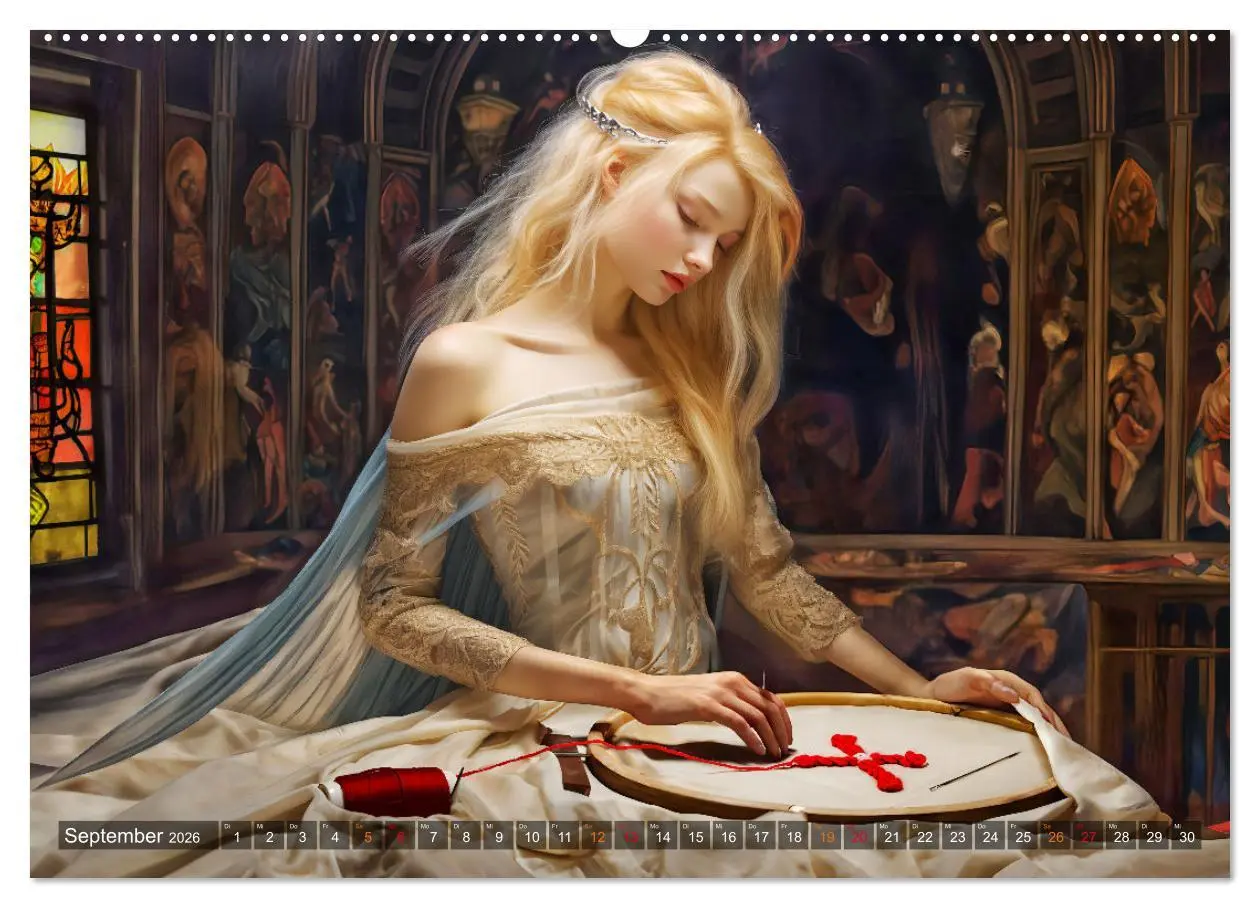 Bild: 9783457509951 | Nibelungenlied - Eine Sage von Sieg, Liebe und Verrat (Wandkalender...
