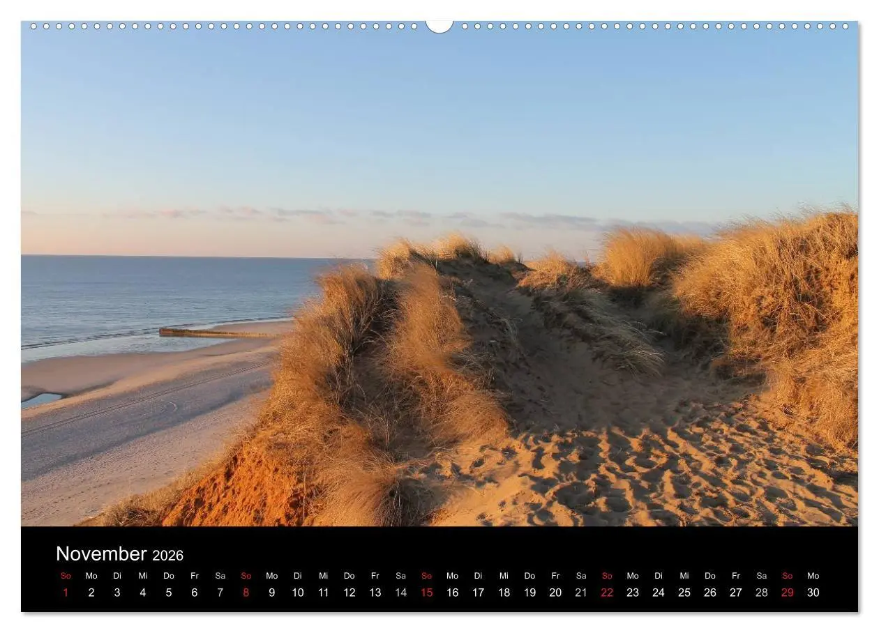 Bild: 9783516149951 | Sylt 2026 (hochwertiger Premium Wandkalender 2026 DIN A2 quer),...