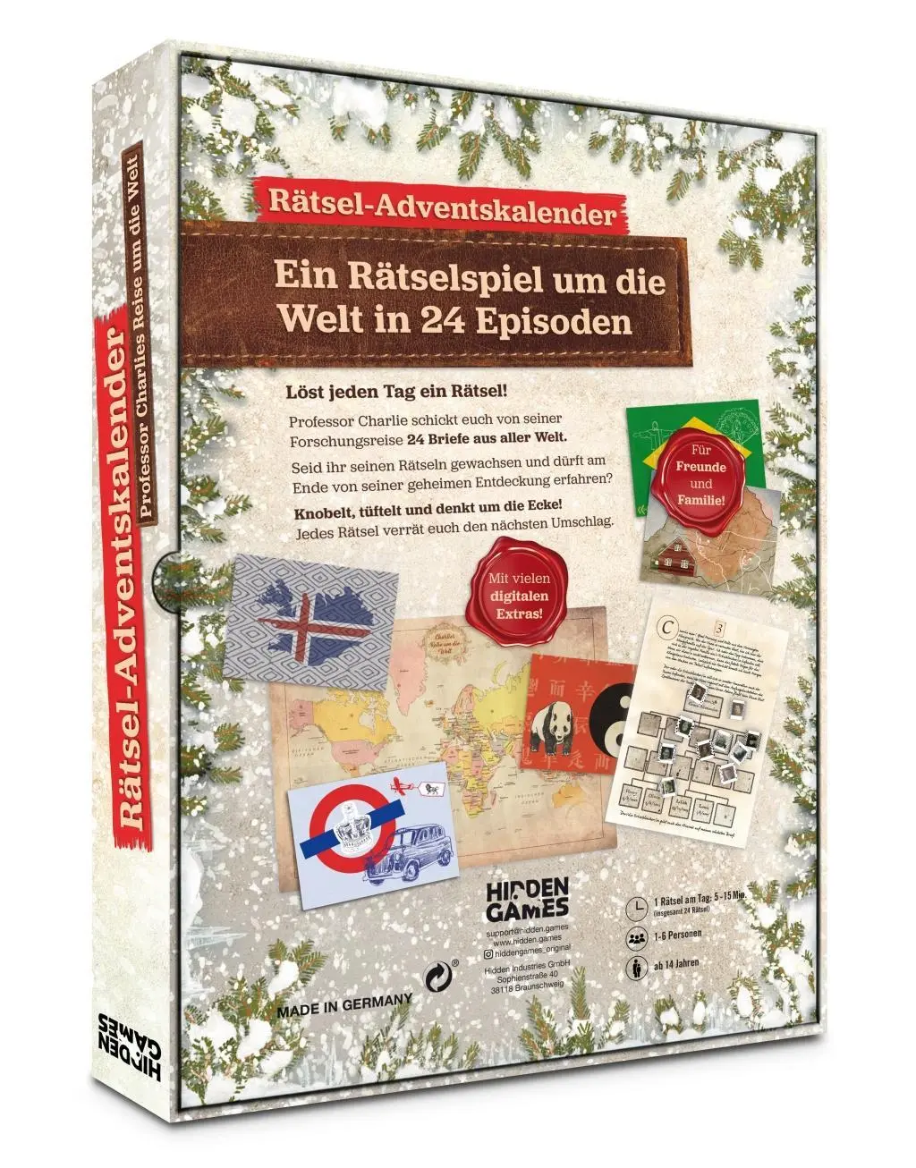 Bild: 4260686490052 | Hidden Games: Rätsel Adventskalender Professor Charlies Reise um...