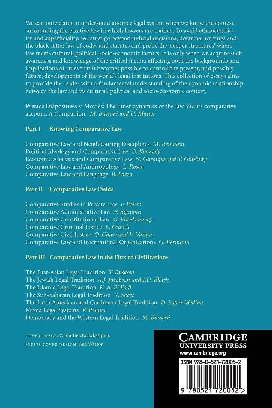 Rückseite: 9780521720052 | The Cambridge Companion to Comparative Law | Mauro Bussani (u. a.)
