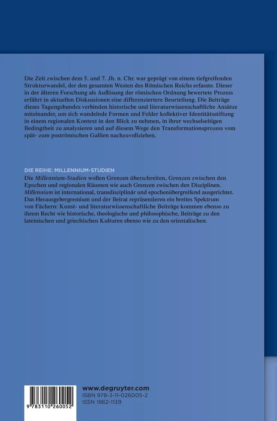 Rückseite: 9783110260052 | Gallien in Spätantike und Frühmittelalter | Müller (u. a.) | Buch | X
