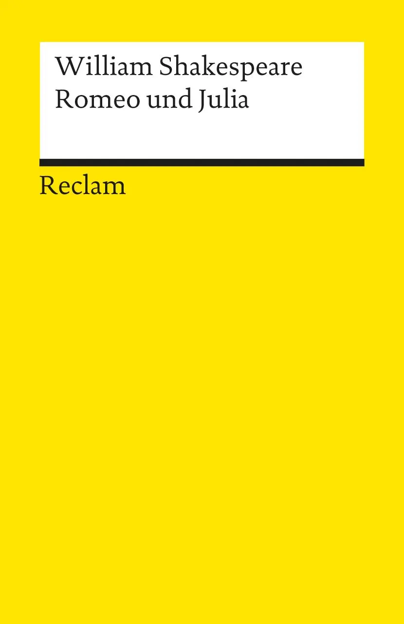 Cover: 9783150000052 | Romeo und Julia | William Shakespeare | Taschenbuch | 144 S. | Deutsch