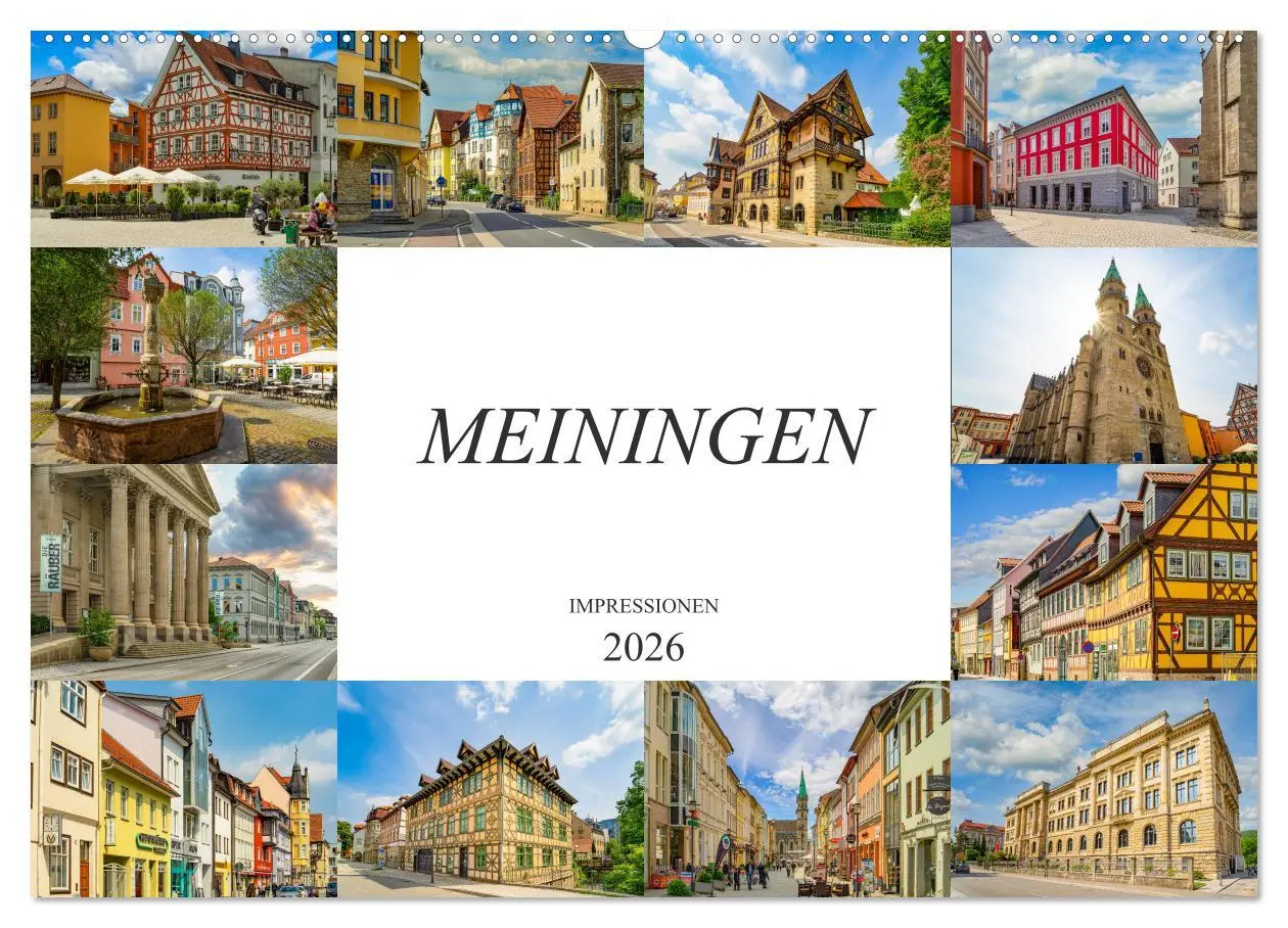 Cover: 9783457790052 | Meiningen Impressionen (Wandkalender 2026 DIN A2 quer), CALVENDO...