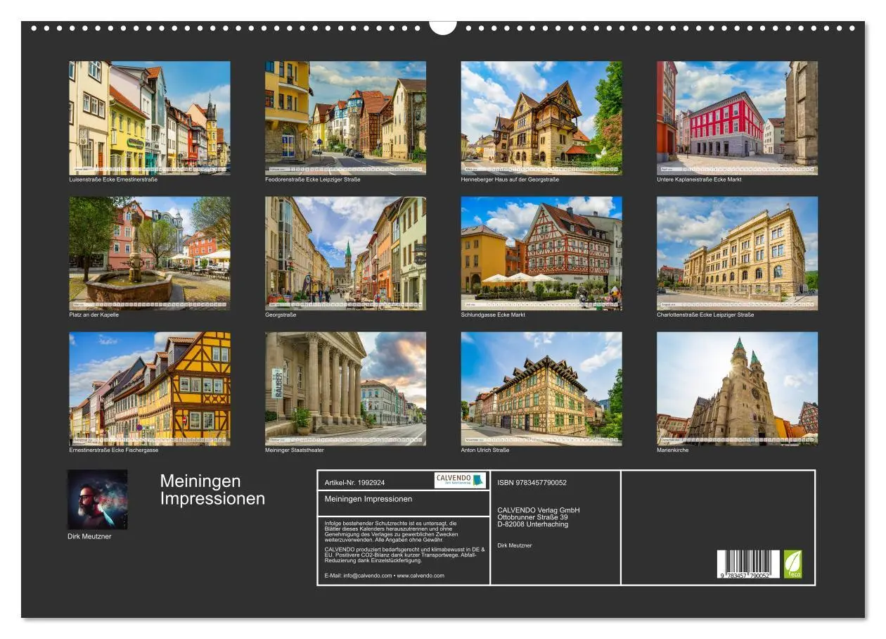 Bild: 9783457790052 | Meiningen Impressionen (Wandkalender 2026 DIN A2 quer), CALVENDO...