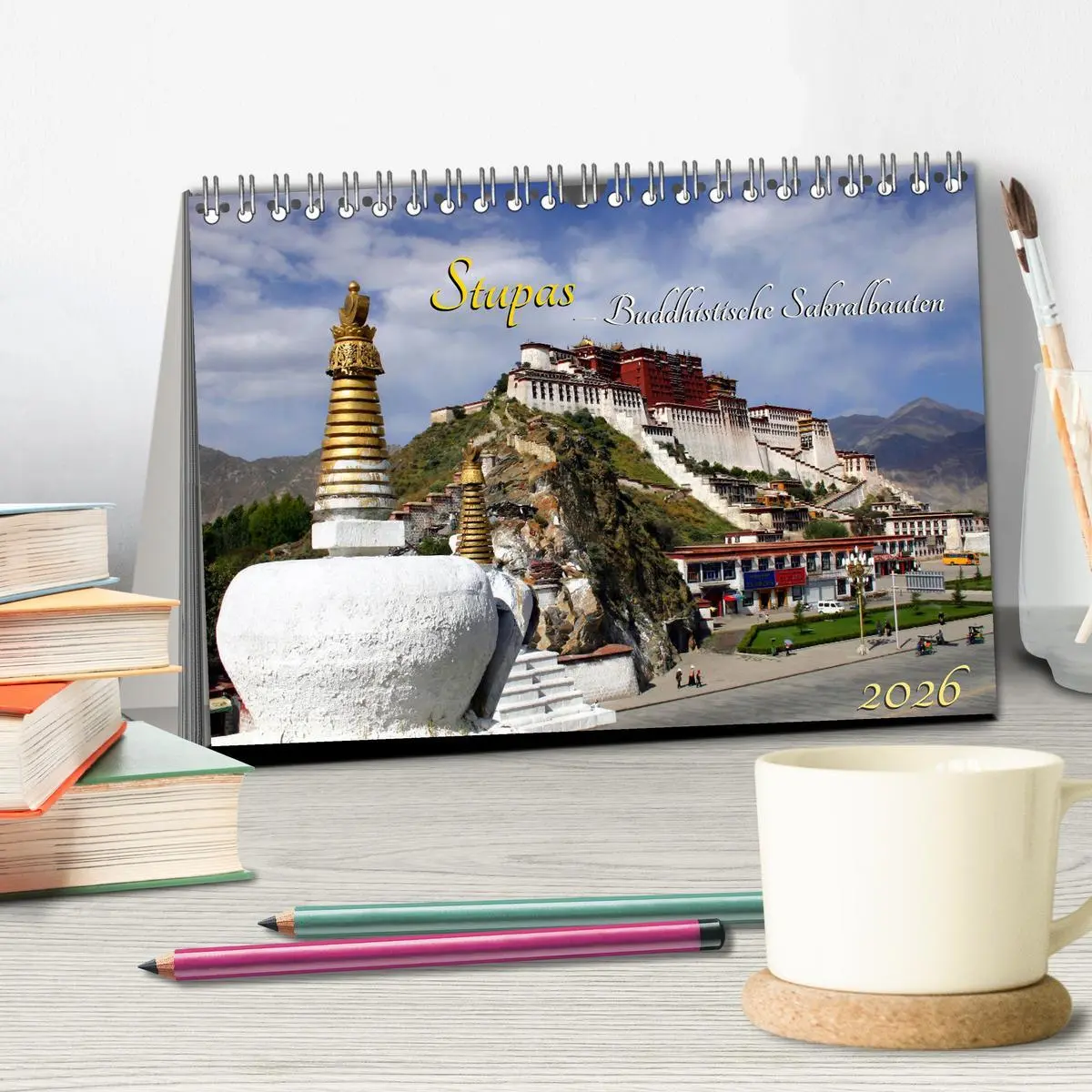 Bild: 9783457860052 | Stupas - Buddhistische Sakralbauten 2026 (Tischkalender 2026 DIN A5...