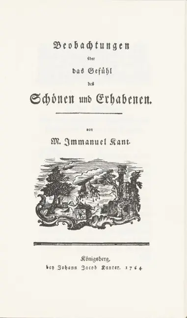 Cover: 9783891310052 | Kant, I: Beobachtungen über das Gefühl des Schönen | Immanuel Kant