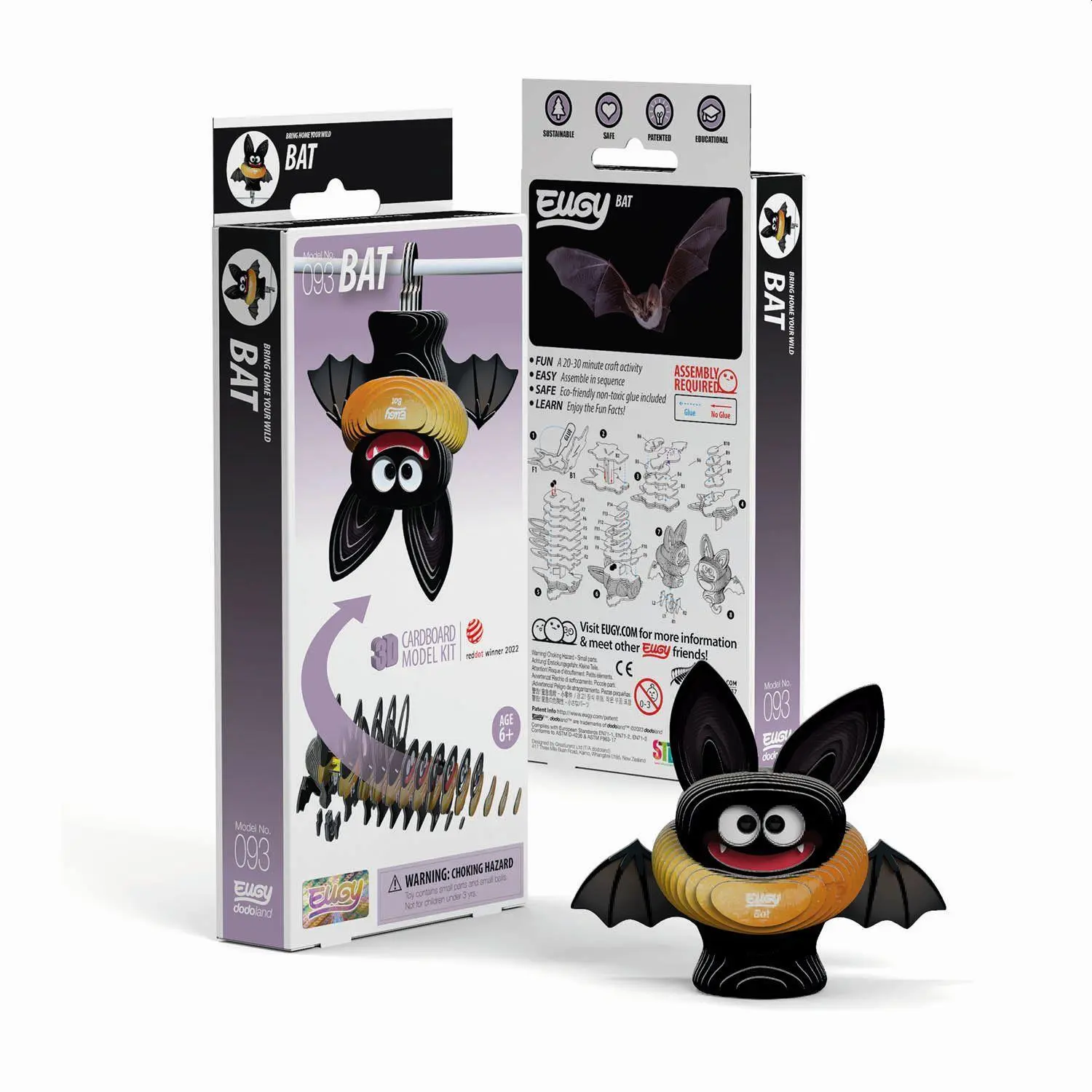 Cover: 9421036940152 | EUGY - 3D Bastelset Fledermaus | Eugy | Kit (Bastelset) | 650093