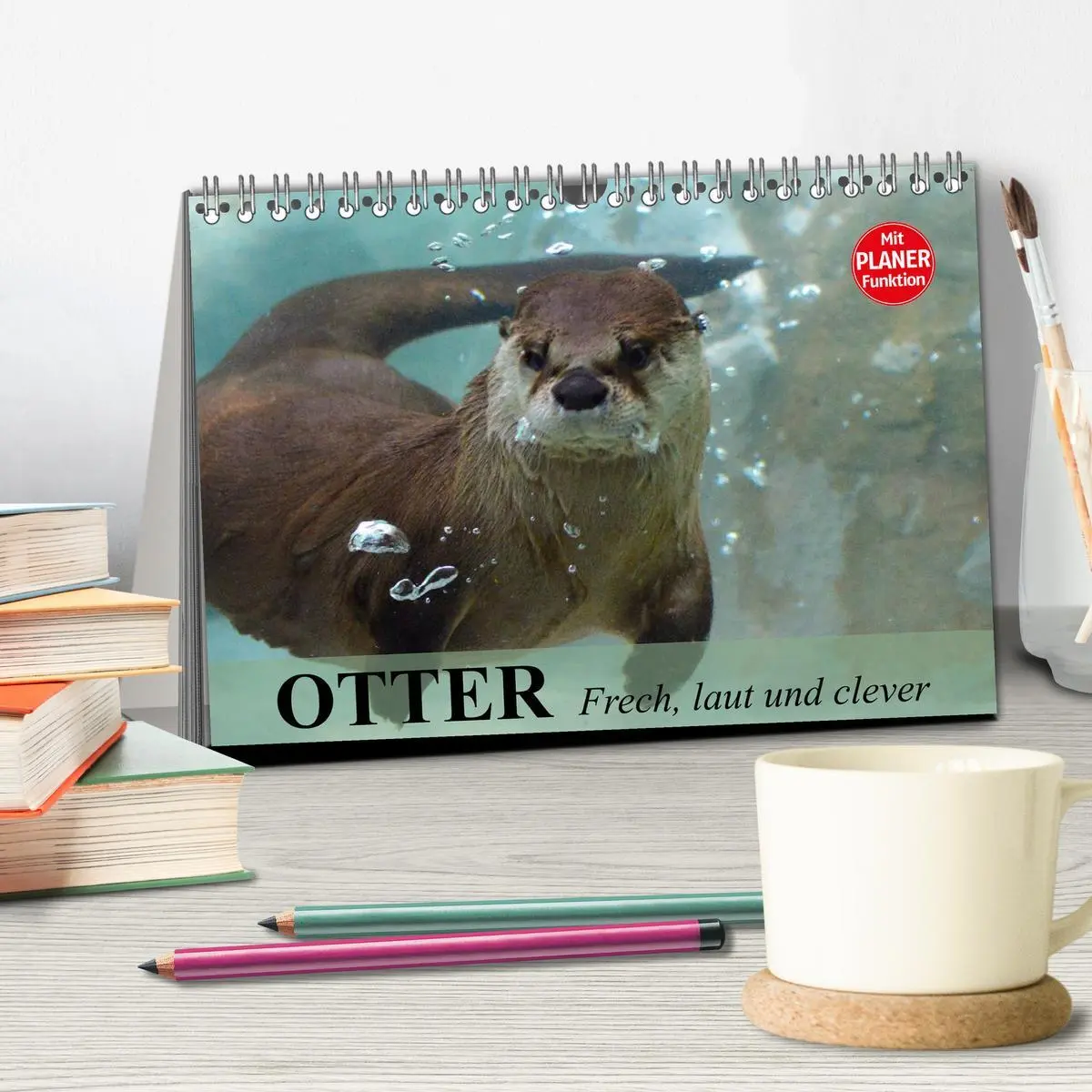 Bild: 9783516010152 | Otter. Frech, laut und clever (Tischkalender 2026 DIN A5 quer),...
