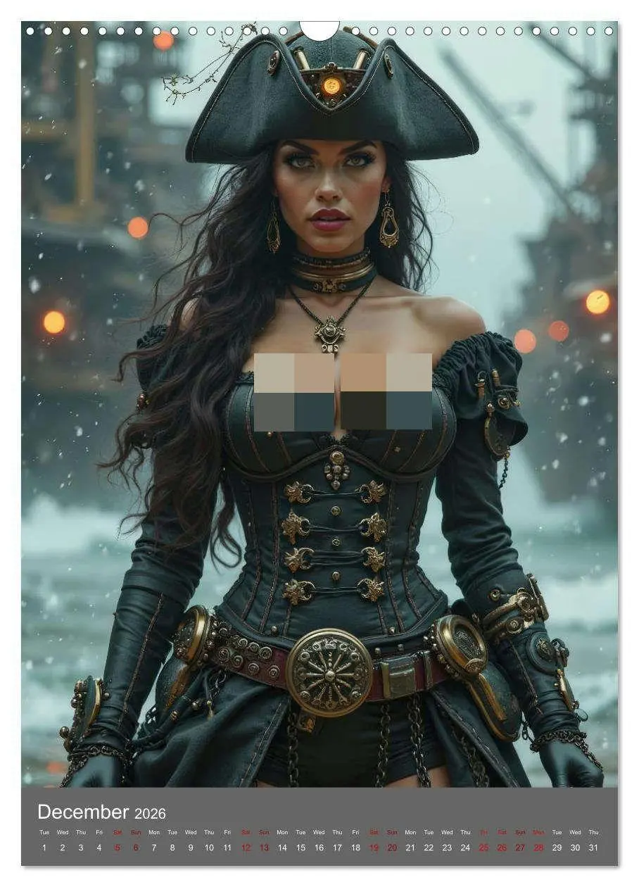 Bild: 9783516700152 | Pirate princesses (Wall Calendar 2026 DIN A3 portrait), CALVENDO 12...
