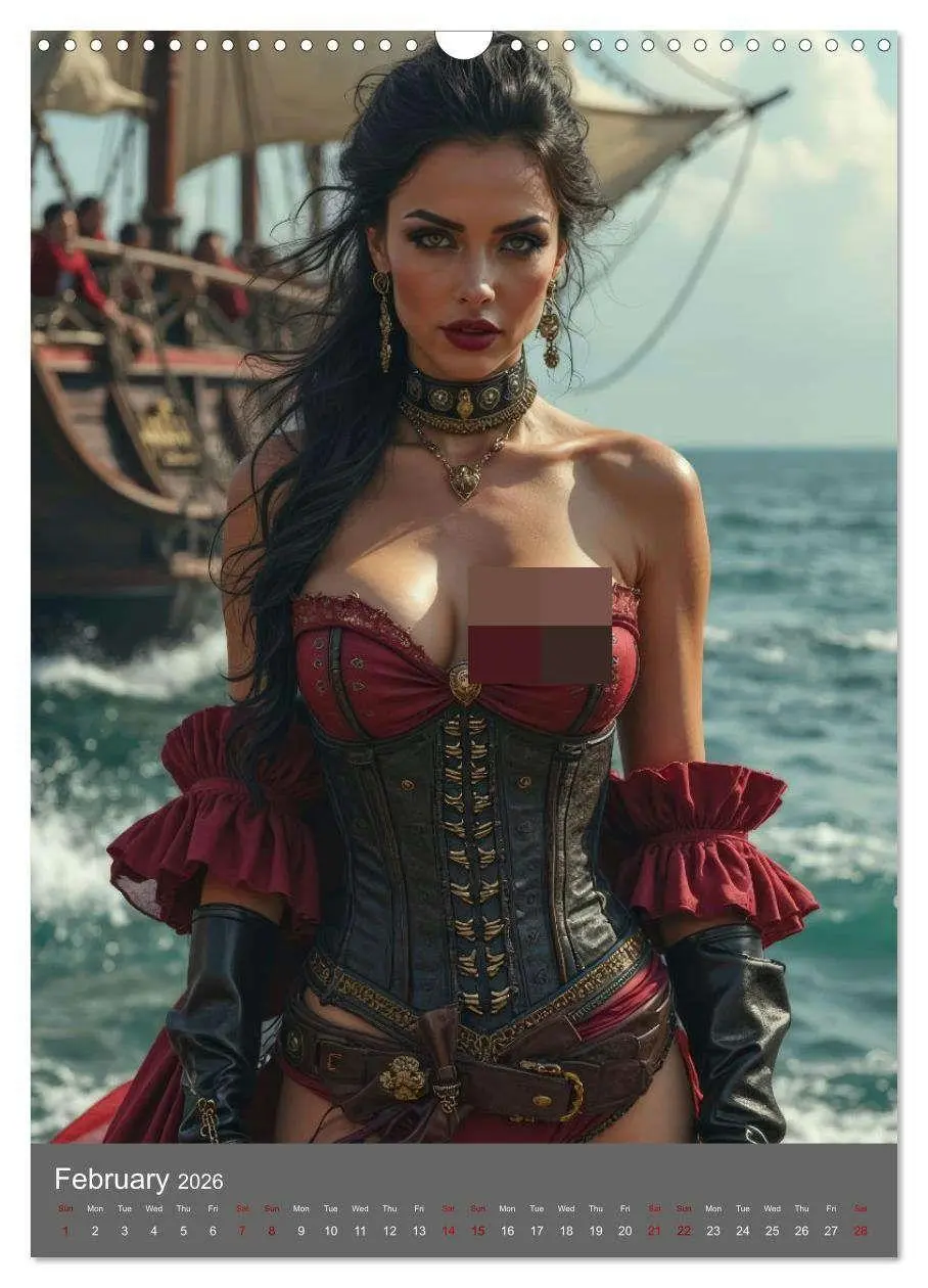 Bild: 9783516700152 | Pirate princesses (Wall Calendar 2026 DIN A3 portrait), CALVENDO 12...