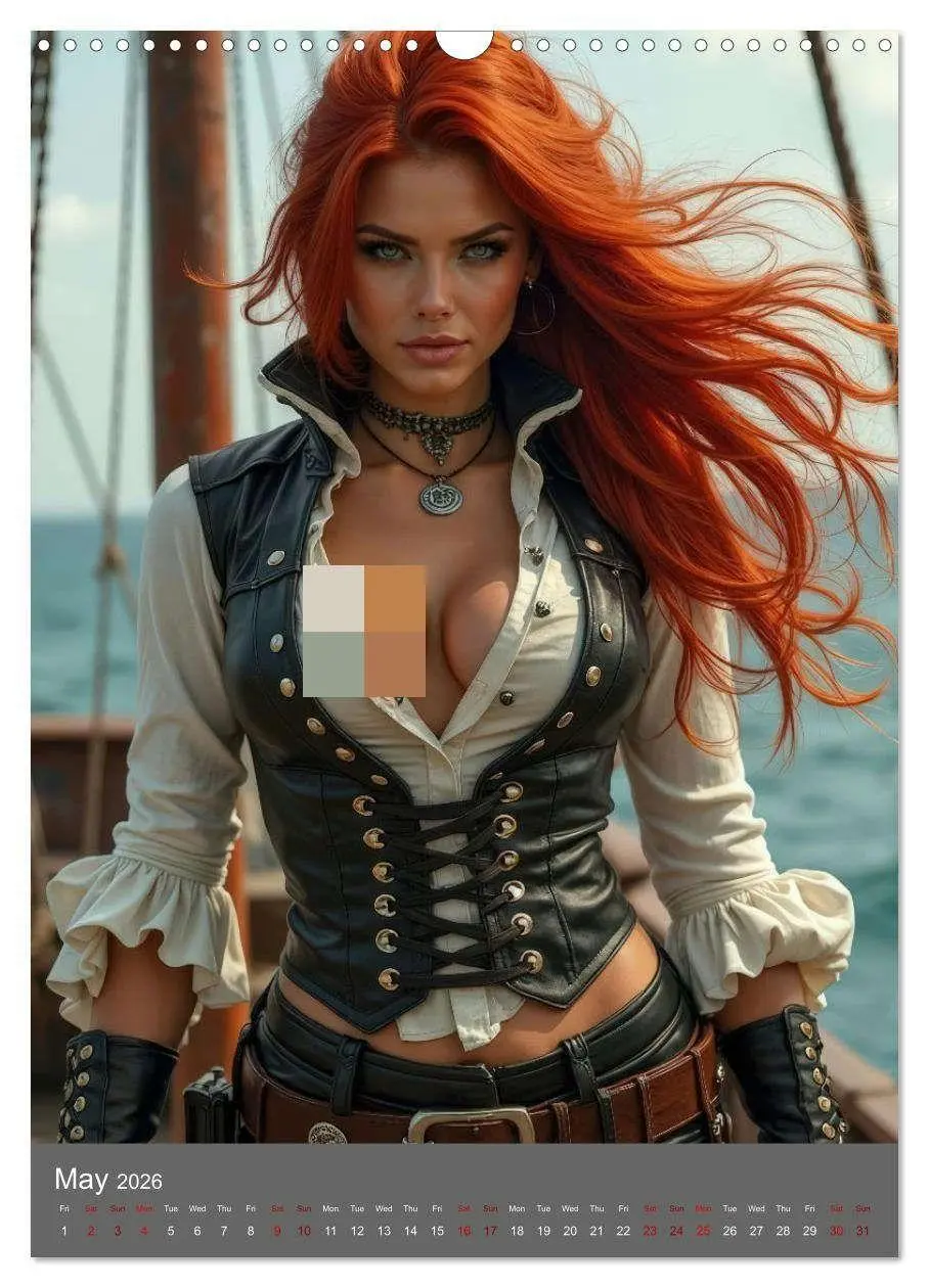 Bild: 9783516700152 | Pirate princesses (Wall Calendar 2026 DIN A3 portrait), CALVENDO 12...
