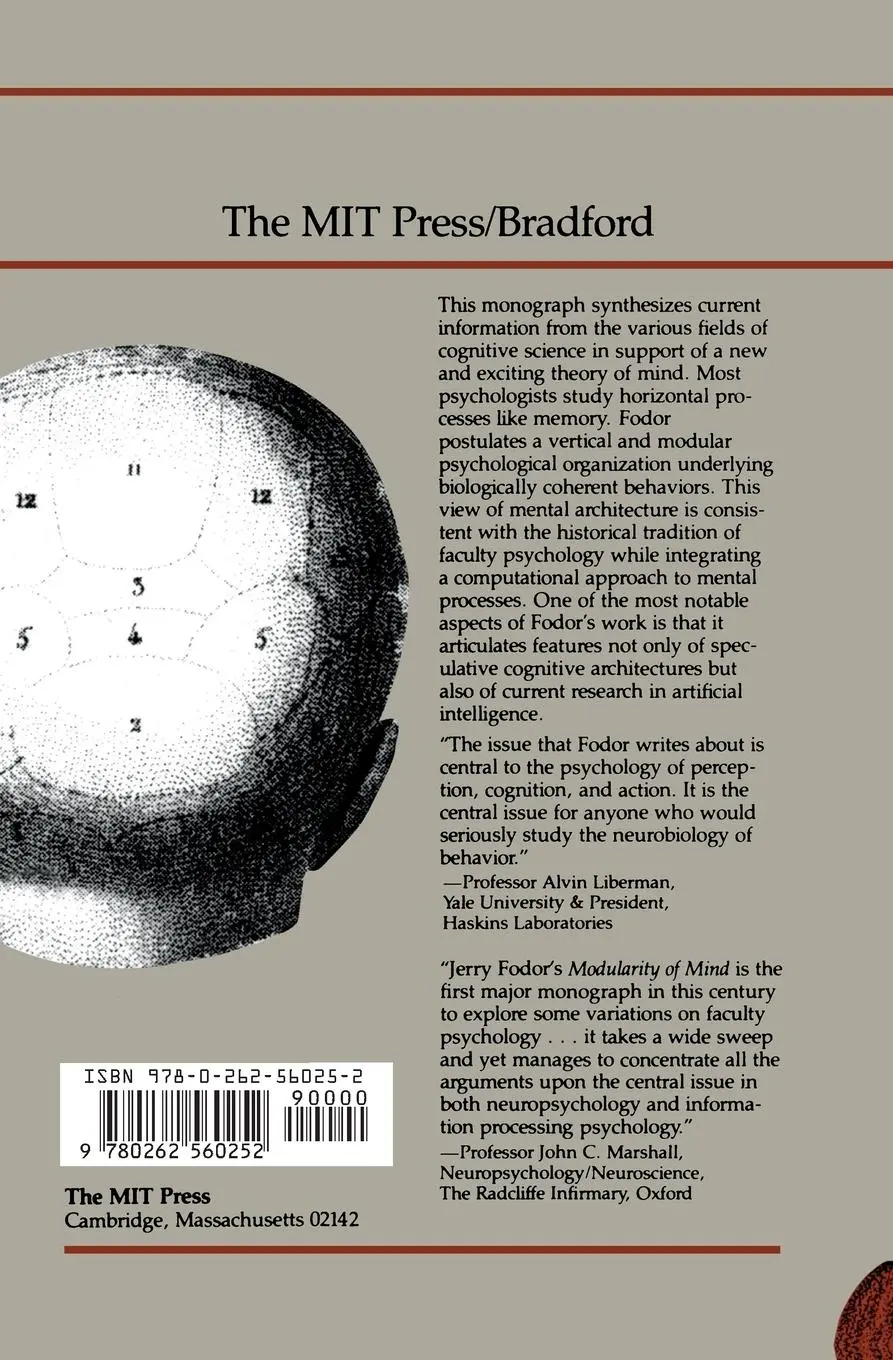 Rückseite: 9780262560252 | The Modularity of Mind | Jerry A. Fodor | Taschenbuch | Englisch