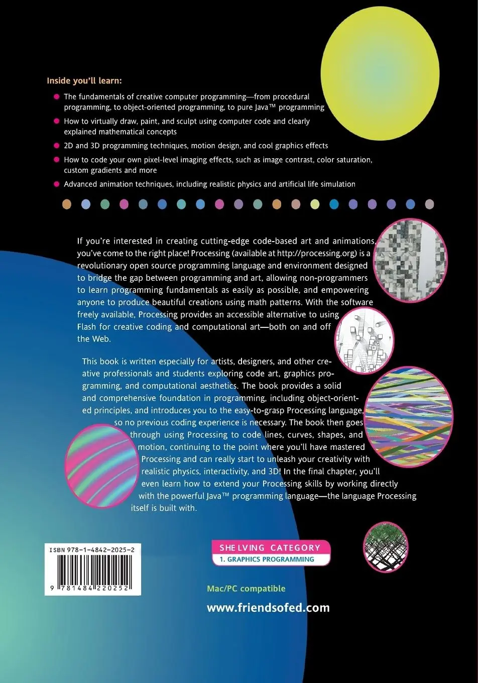 Rückseite: 9781484220252 | Processing | Creative Coding and Computational Art | Ira Greenberg