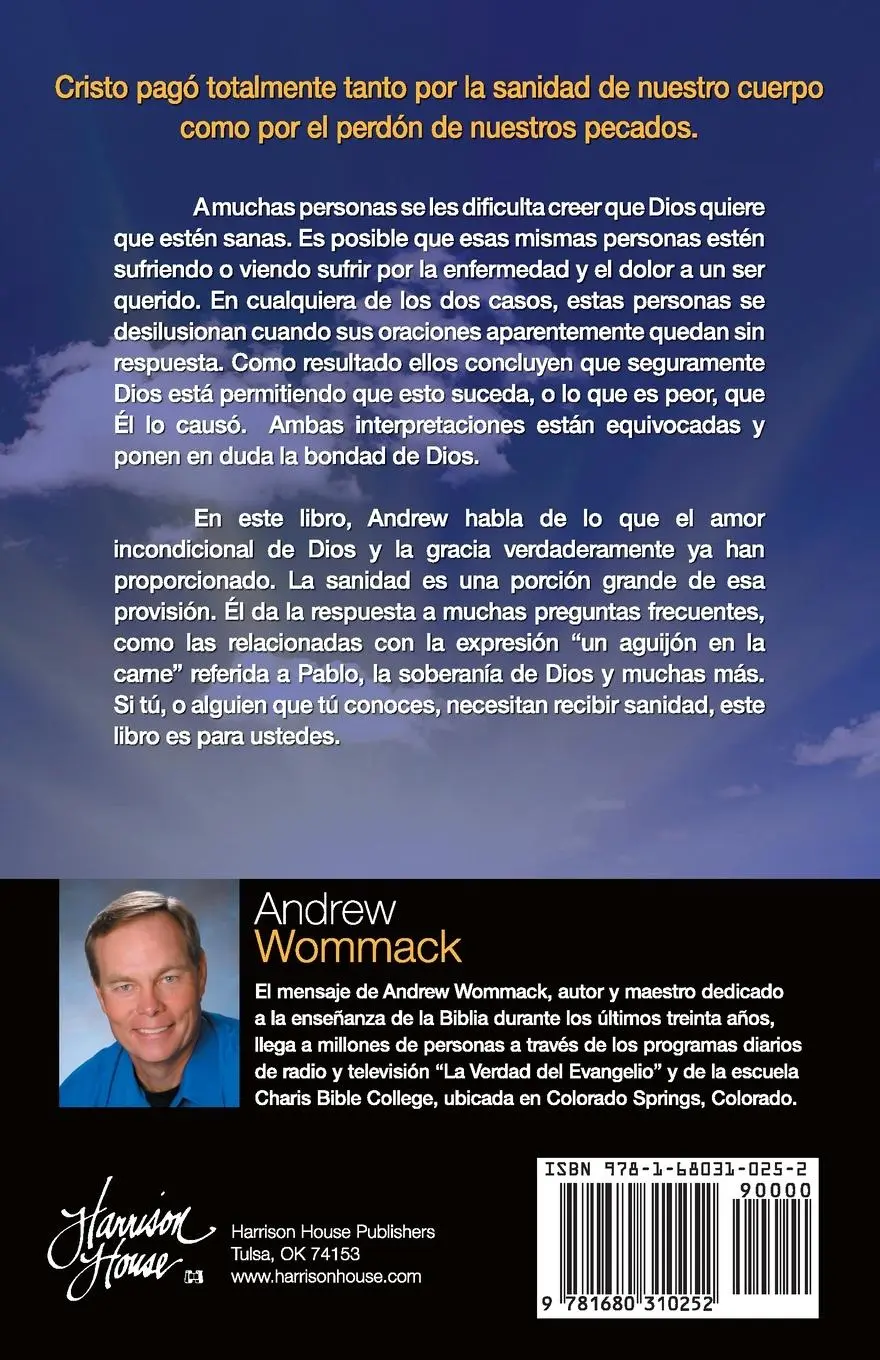 Rückseite: 9781680310252 | Dios Quiere Que Estés Sano | Andrew Wommack | Taschenbuch | Spanisch