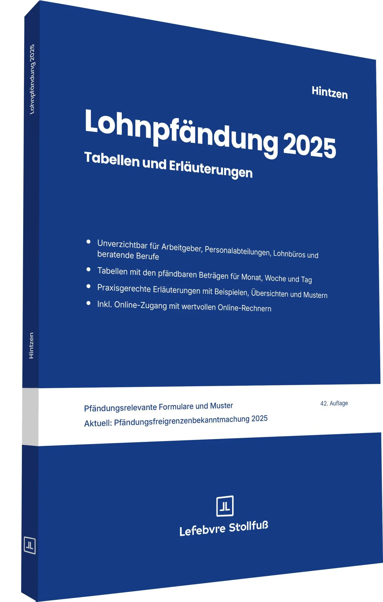 Cover: 9783083140252 | Lohnpfändung 2025 | Tabellen und Erläuterungen | Udo Hintzen | Buch