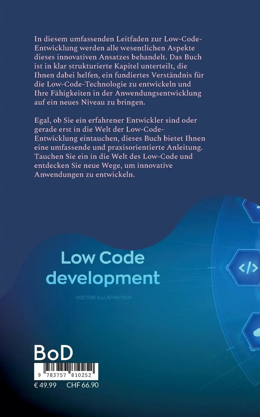 Rückseite: 9783757810252 | Low-Code-Entwicklung - Potential, Chancen, Risiken | Marco Forestier