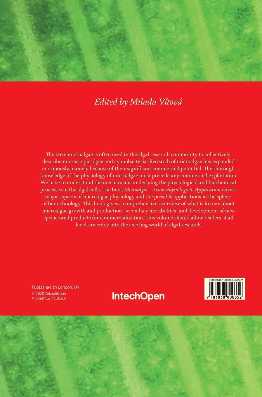 Rückseite: 9781838800352 | Microalgae | From Physiology to Application | Milada Vítová | Buch