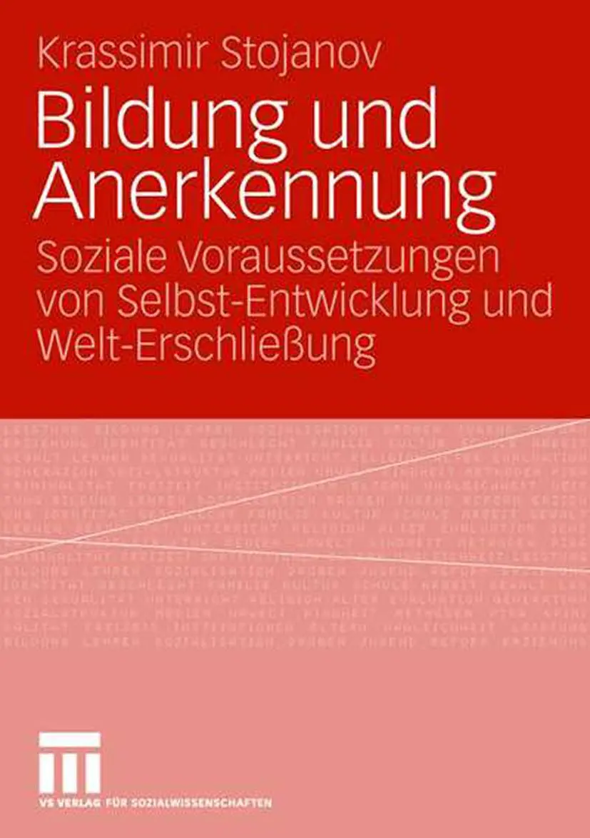 Cover: 9783531150352 | Bildung und Anerkennung | Krassimir Stojanov | Taschenbuch | viii