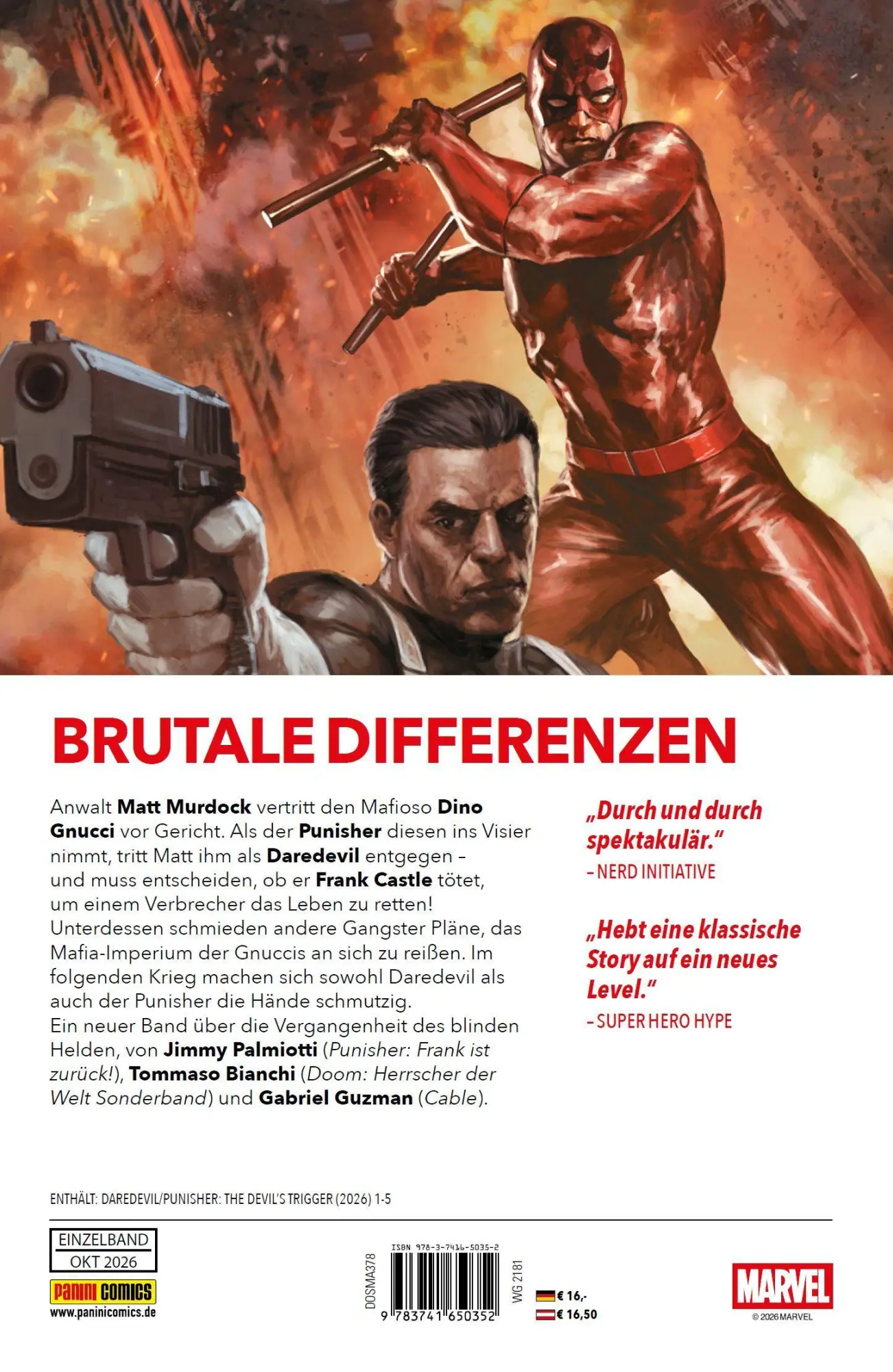 Rückseite: 9783741650352 | Daredevil/Punisher: Im Visier des Teufels | Chris Giarrusso (u. a.)