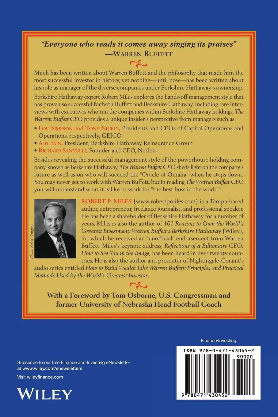 Rückseite: 9780471430452 | The Warren Buffett CEO | Secrets from the Berkshire Hathaway Managers