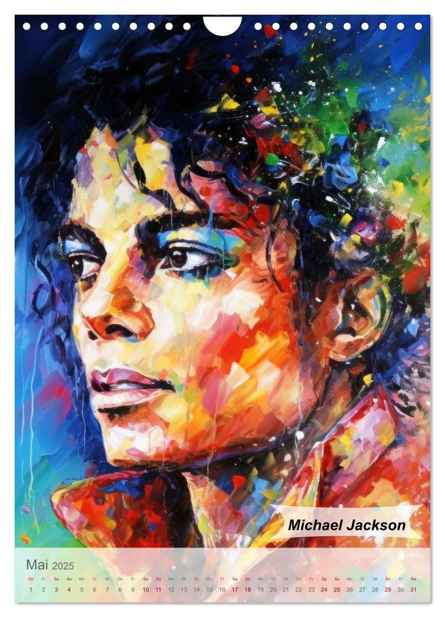 Bild: 9783457130452 | POP Legenden in Pop-Art (Wandkalender 2025 DIN A4 hoch), CALVENDO...