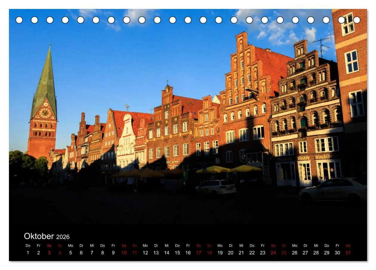 Bild: 9783457750452 | Fantastisches Lüneburg (Tischkalender 2026 DIN A5 quer), CALVENDO...