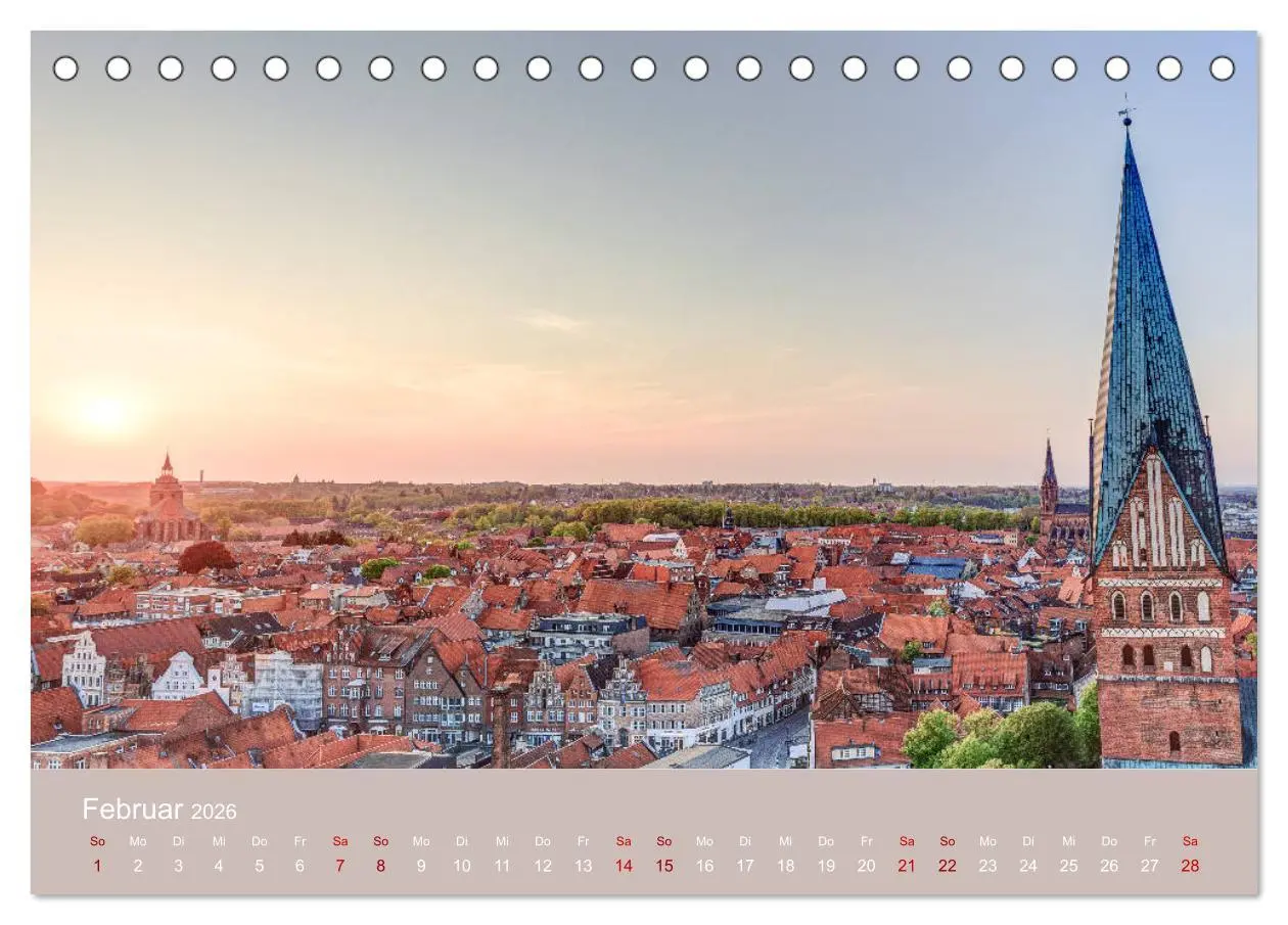 Bild: 9783457750452 | Fantastisches Lüneburg (Tischkalender 2026 DIN A5 quer), CALVENDO...