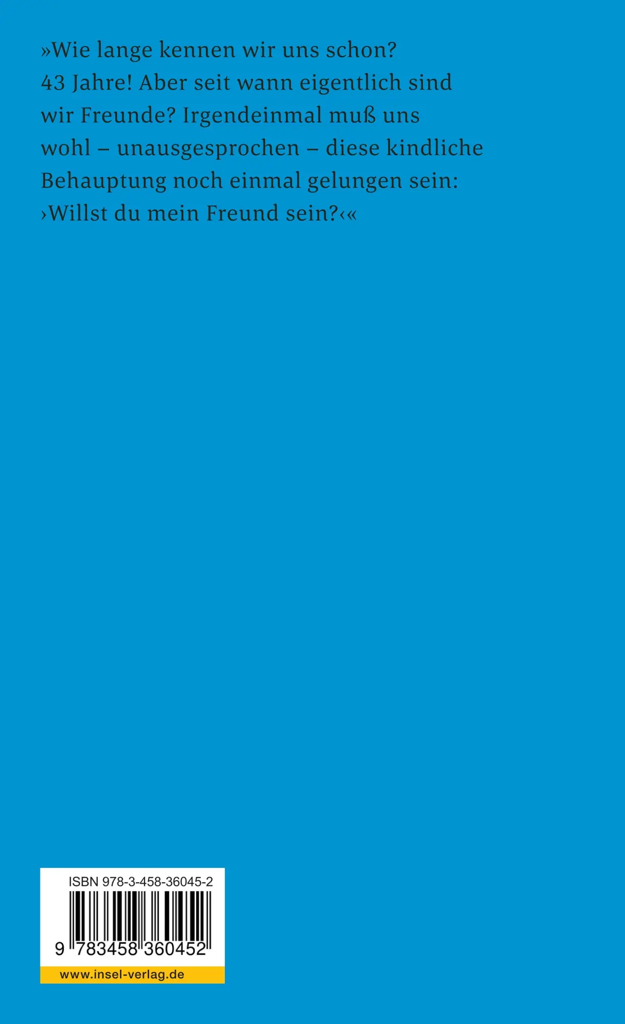 Rückseite: 9783458360452 | Mit freundlichen Grüßen | Peter Bichsel | Taschenbuch | 189 S. | 2014