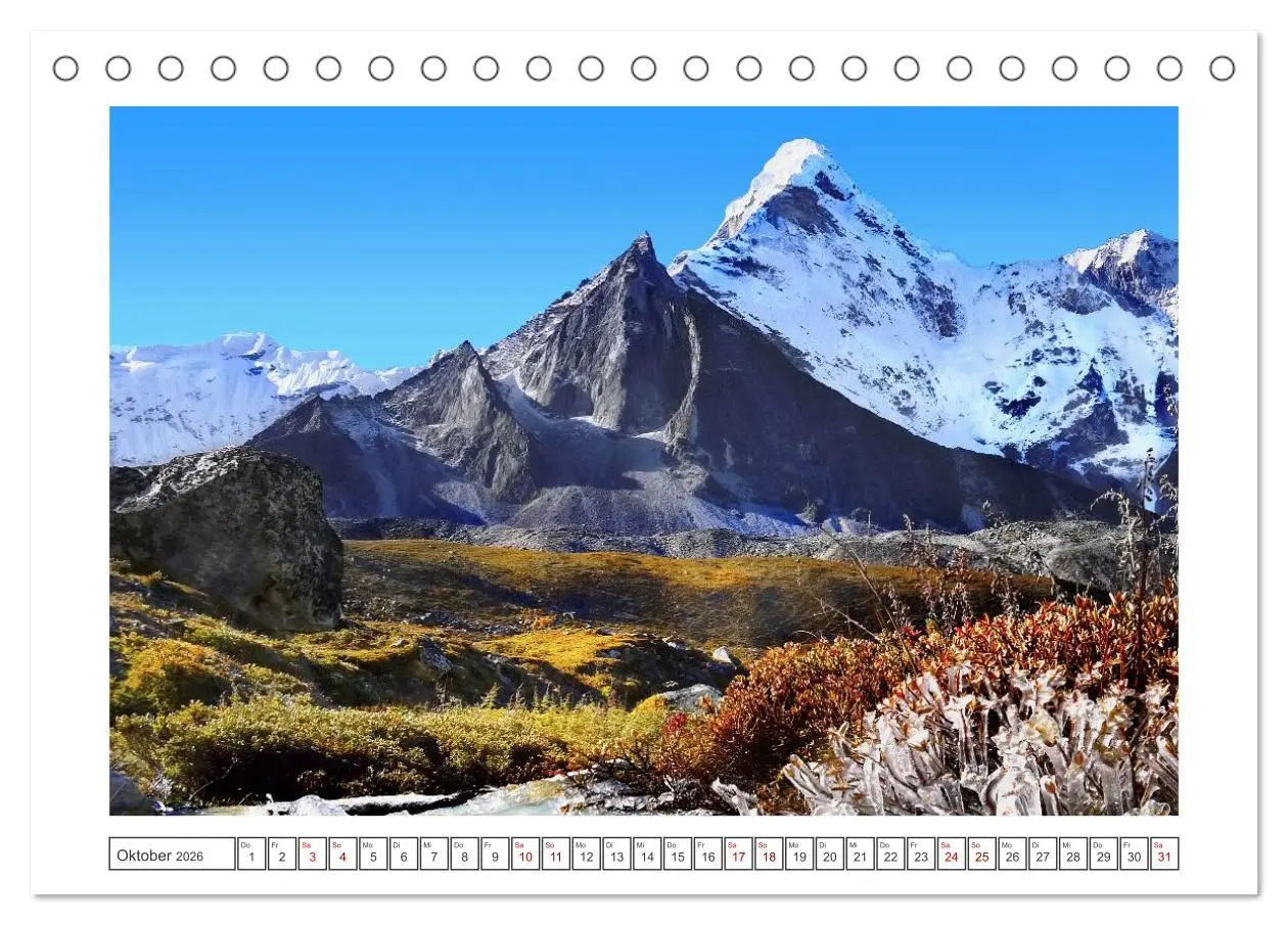 Bild: 9783516600452 | Himalaya - Bergparadies (Tischkalender 2026 DIN A5 quer), CALVENDO...